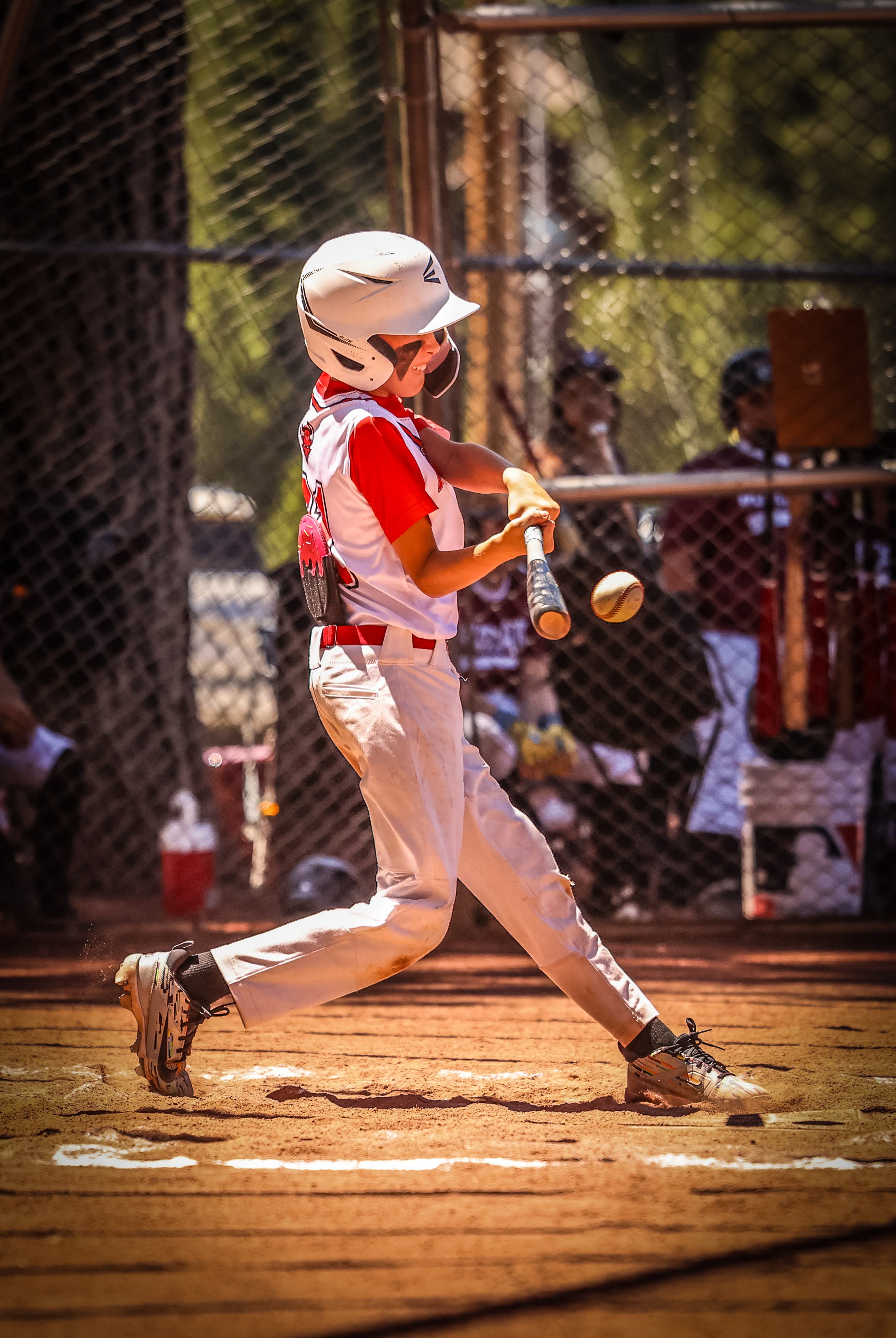Red Devils player batting